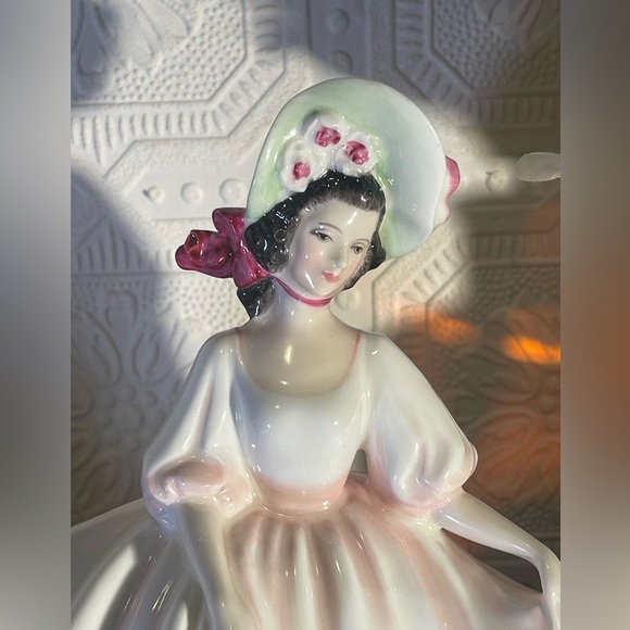 1978 Royal Doulton Sunday Best. Peggy Davies.
HN2698. Rare Blush Pink Dress. - Picture 3 of 14